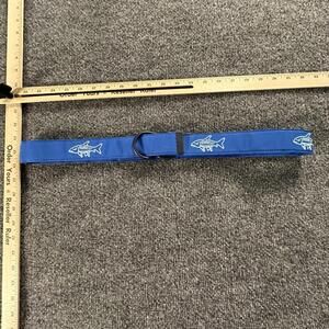 Vineyard‎ Vines Blue Polyester Belt with Fish Pattern #533